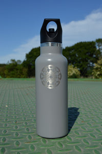 Dark Grey 500ml insulated stainless steel water bottle